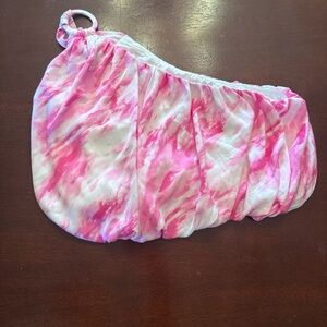 Pink and White Tie-Dye Shoulder Bag